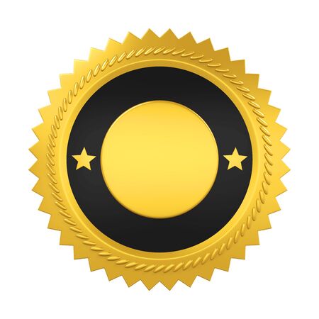Blank Award Medal Isolatedの写真素材