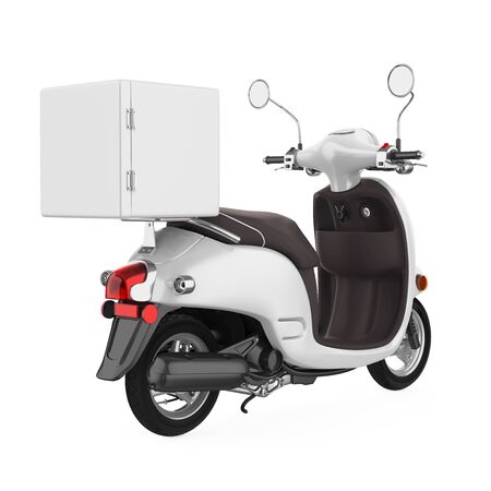 Motorcycle Delivery Box Isolatedの写真素材