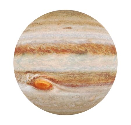 Planet Jupiter Isolatedの写真素材