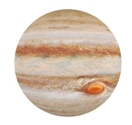 Planet Jupiter Isolatedの写真素材