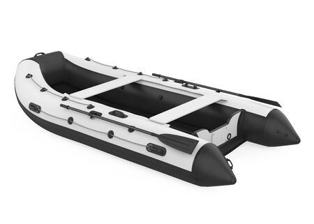 Inflatable Boat Isolatedの写真素材