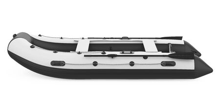 Inflatable Boat Isolatedの写真素材