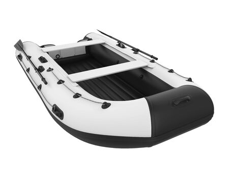 Inflatable Boat Isolatedの写真素材