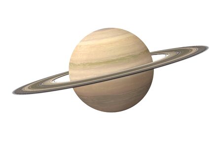 Planet Saturn Isolatedの写真素材
