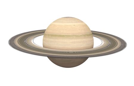 Planet Saturn Isolatedの写真素材