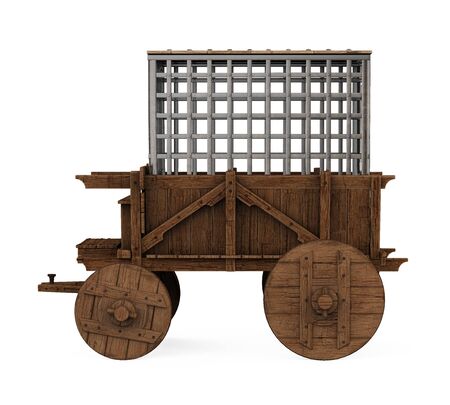 Cage Wagon Isolatedの写真素材