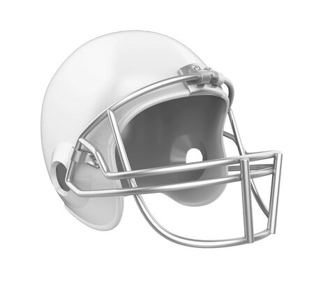 American Football Helmet Isolatedの写真素材