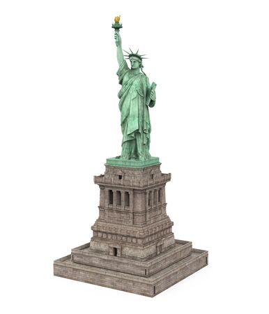 Statue of Liberty Isolatedの写真素材