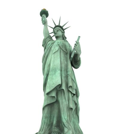 Statue of Liberty Isolatedの写真素材