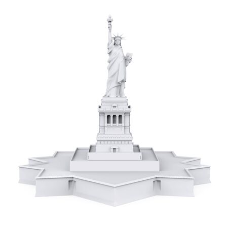 Statue of Liberty Isolatedの写真素材