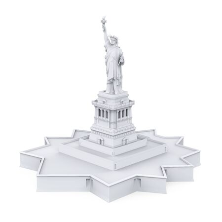 Statue of Liberty Isolatedの写真素材