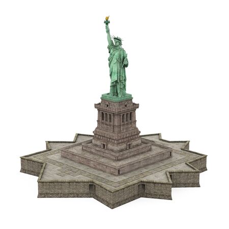 Statue of Liberty Isolatedの写真素材
