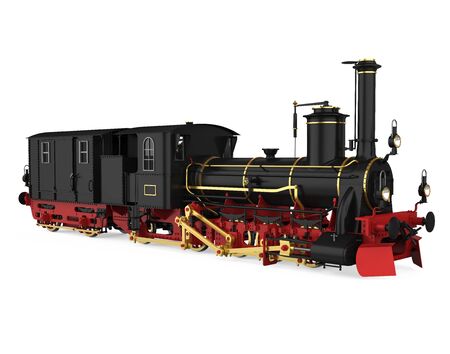 Locomotive Train Isolatedの写真素材