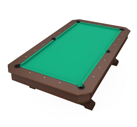 Billiard Table Isolatedの写真素材