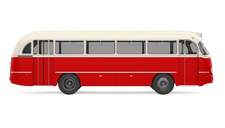 Old Vintage Bus Isolatedの写真素材
