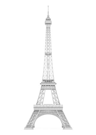 Eiffel Tower Isolatedの写真素材