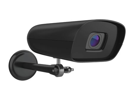 Surveillance CCTV Security Camera Isolatedの写真素材