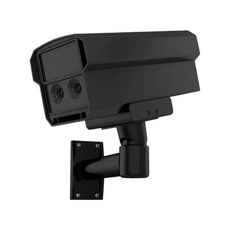 Surveillance CCTV Security Camera Isolatedの写真素材