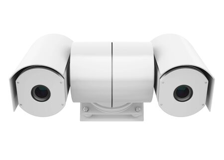 Surveillance CCTV Security Camera Isolatedの写真素材