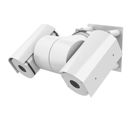 Surveillance CCTV Security Camera Isolatedの写真素材