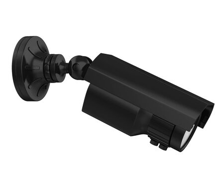 Surveillance CCTV Security Camera Isolatedの写真素材