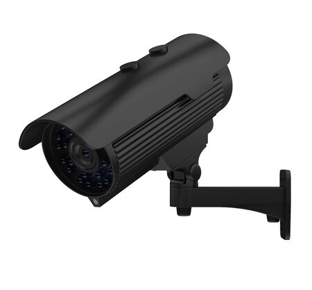 Surveillance CCTV Security Camera Isolatedの写真素材