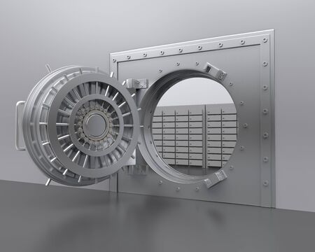 Bank Vault Door Illustrationの写真素材