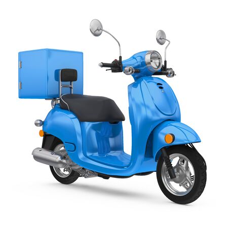 Motorcycle Delivery Box Isolatedの写真素材