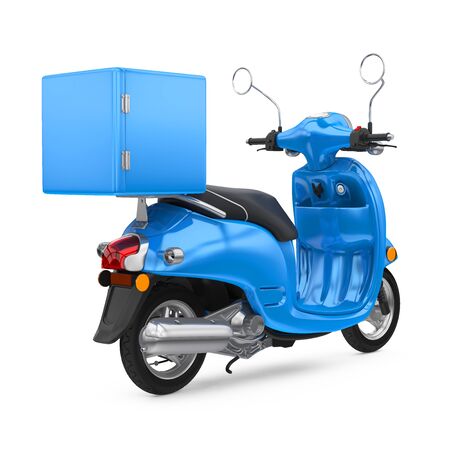 Motorcycle Delivery Box Isolatedの写真素材