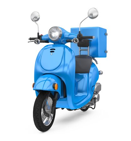 Motorcycle Delivery Box Isolatedの写真素材