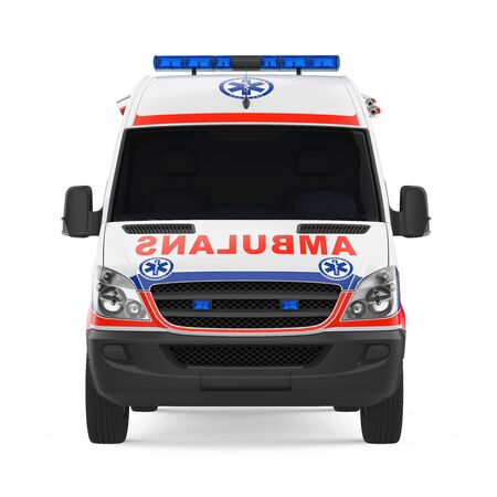 Ambulance Car Isolatedの写真素材