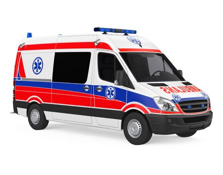 Ambulance Car Isolatedの写真素材