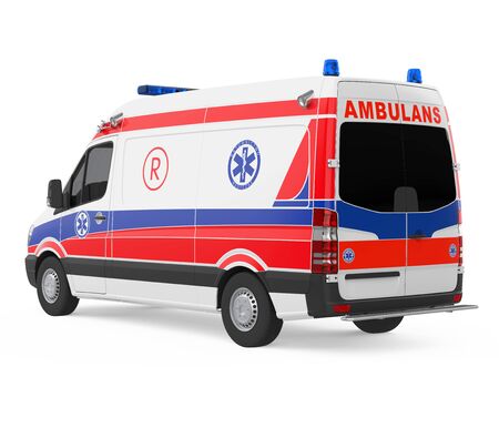 Ambulance Car Isolatedの写真素材