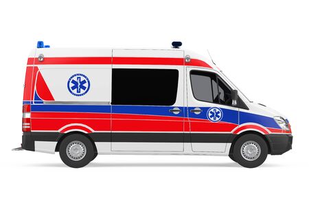 Ambulance Car Isolatedの写真素材