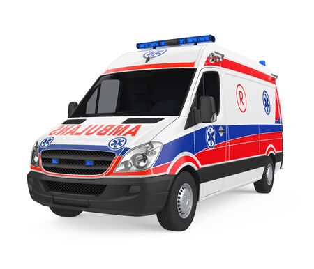 Ambulance Car Isolatedの写真素材