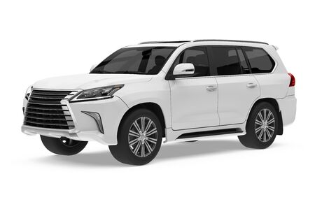 SUV Car Isolatedの写真素材