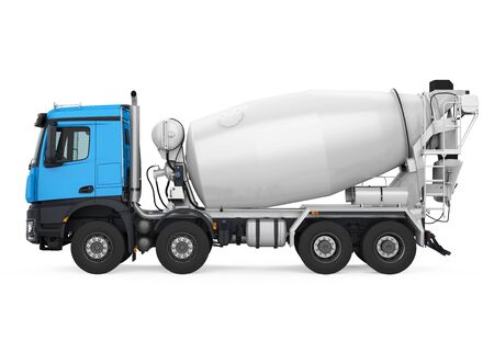 Concrete Mixer Truck Isolatedの写真素材