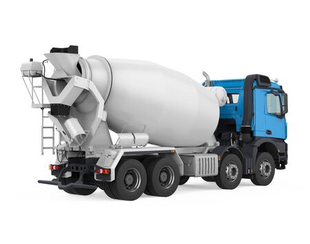 Concrete Mixer Truck Isolatedの写真素材