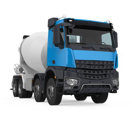 Concrete Mixer Truck Isolatedの写真素材