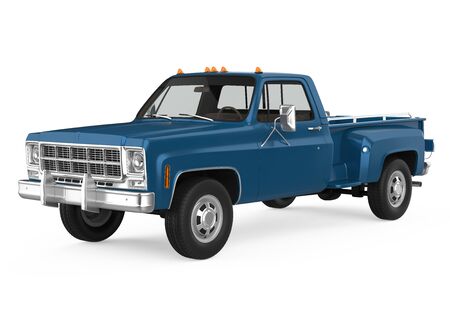 Vintage Pickup Truck Isolatedの写真素材