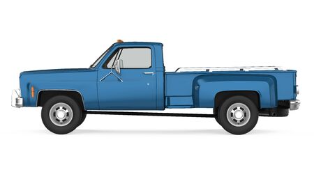 Vintage Pickup Truck Isolatedの写真素材