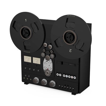 Reel-to-Reel Tape Recorder Isolatedの写真素材