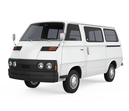 Old Van Isolatedの写真素材