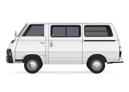 Old Van Isolatedの写真素材