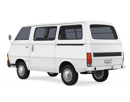 Old Van Isolatedの写真素材