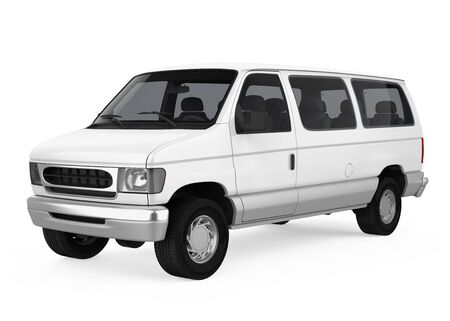 Old Van Isolatedの写真素材