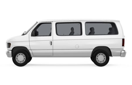 Old Van Isolatedの写真素材
