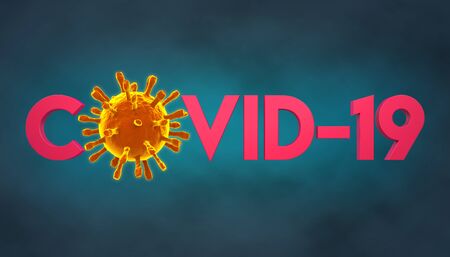 Coronavirus COVID-19 Illustrationの写真素材