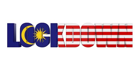 Malaysia Lockdown Illustrationの写真素材