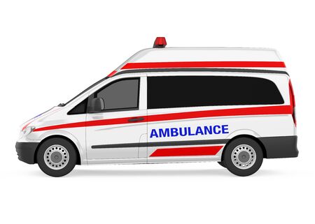 Ambulance Car Isolatedの写真素材